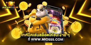 เทคนิคเล่นสล็อตให้ชนะง่าย ๆ ที่ www.mio555.com